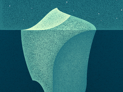 Iceberg color illustration texture