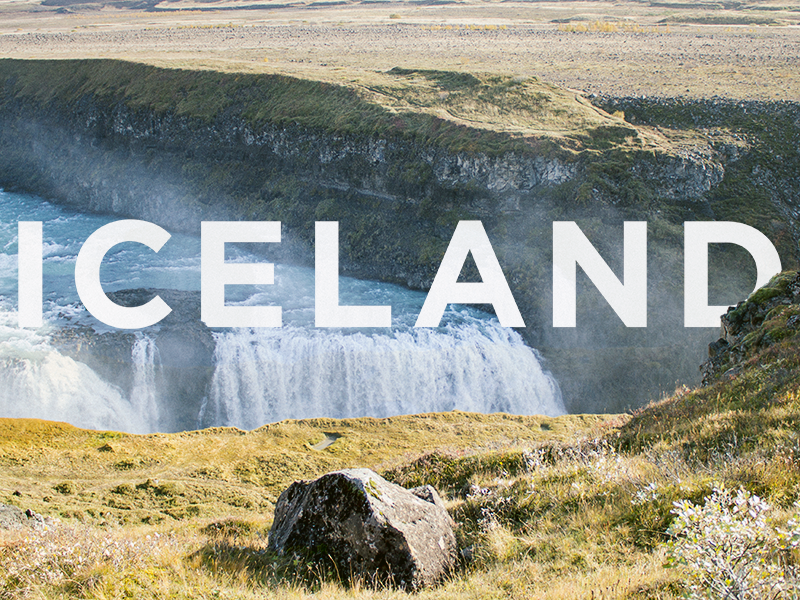 Iceland blog post banner type photo blog