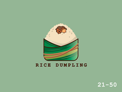 50 Days Of Vector Challenge [ 21/50 Food Series ] 100daysofillustration 100daysofvector cartoon cute design dumpling food icon illustration illustrator logo vector