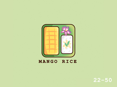 50 Days Of Vector Challenge [ 22/50 Food Series ] 100daysofillustration 100daysofvector cartoon cute design food icon illustration illustrator logo mangorice vector