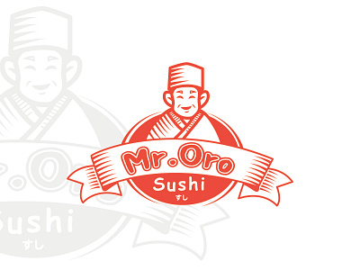 Sushi Logo Design branding cartoon cute design icon illustration logo mark restaurant sushi sushi logo vector