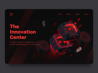 The Innovation Center Design design illustration ui web