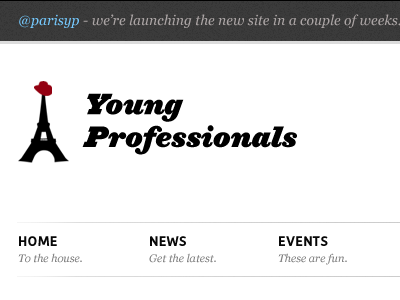 Young Professionals logo minimal professionals website