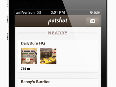 PotShot app first! hooray ios released screenshot