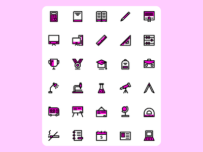 education design education education app icon icon design icon set icons illustration presentation ui ux vector