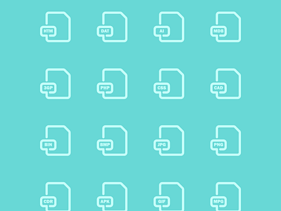 File Formats Icon Set 2 archive design documents files format icon icon design icon set icons ui ux vector