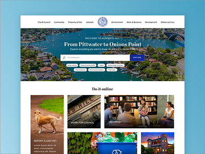 Digital guidebook for citizens and travelers guide revamp ui ux design website