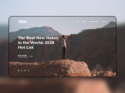 cntraveler design travel traveler ui ux web web design webdesign website concept website design