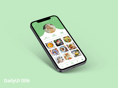 #DailyUI006 006 app daily ui dailyui dailyui006 design food healthy profile ui uidesign user userprofile ux
