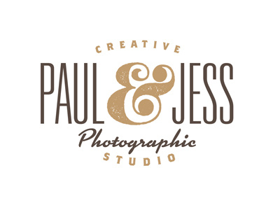 Paul and Jess 2 ampersand photographer typography vintage