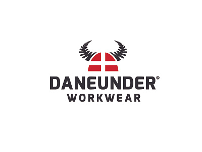 Daneunder Workwear branding design illustration logo vector
