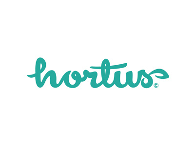 Hortus handwriting logotype script typography