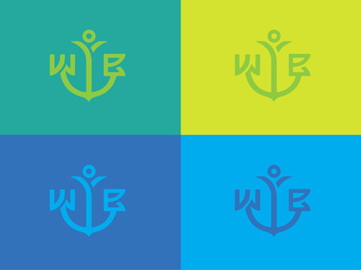WYB 2 anchor initials logo sailing