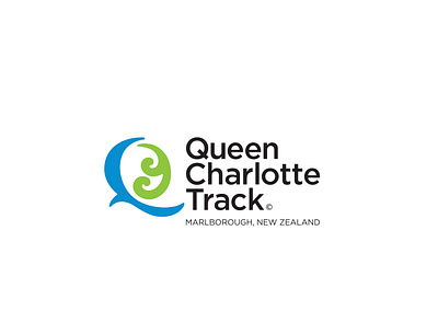 Queen Charlotte Track bird brand branding hiking identity logo nature new zealand plant trail tramping walking