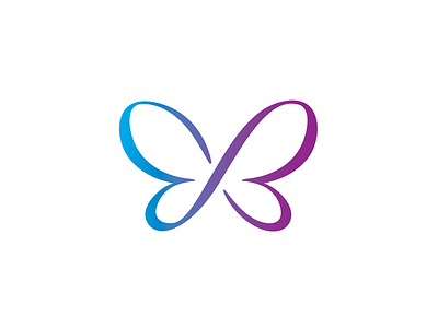 Perpetual Butterfly branding butterfly infinity logo nature
