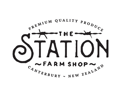 The Station Oval branding logo retro traditional typography vintage