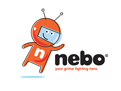 Nebo Brand branding illustration logo mascot spaceman