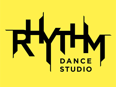 Rhythm branding dance logo typography
