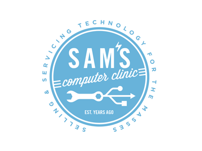 Sam's Computer Clinic computer retro vintage