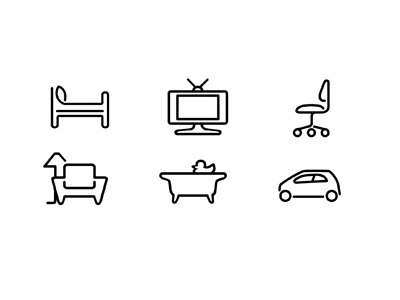 Realtor Icons icon line drawings real estate