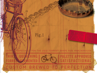 Peddlers Pilsner Poster ale beer cycling