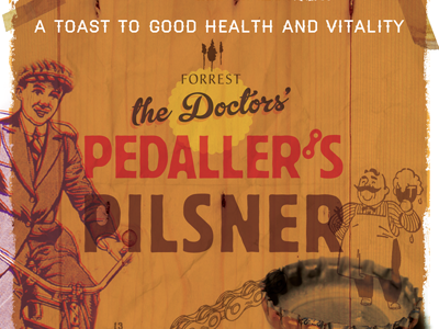 Pedallers Pilsner 2 ale beer cycling