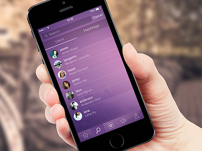 Discover Interface2 app design discover flat graph ios7 iphone search ui ux