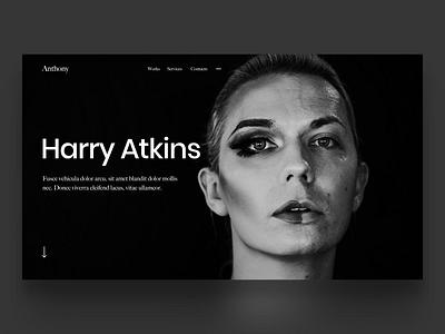 Perfume cosmetics web design ui web