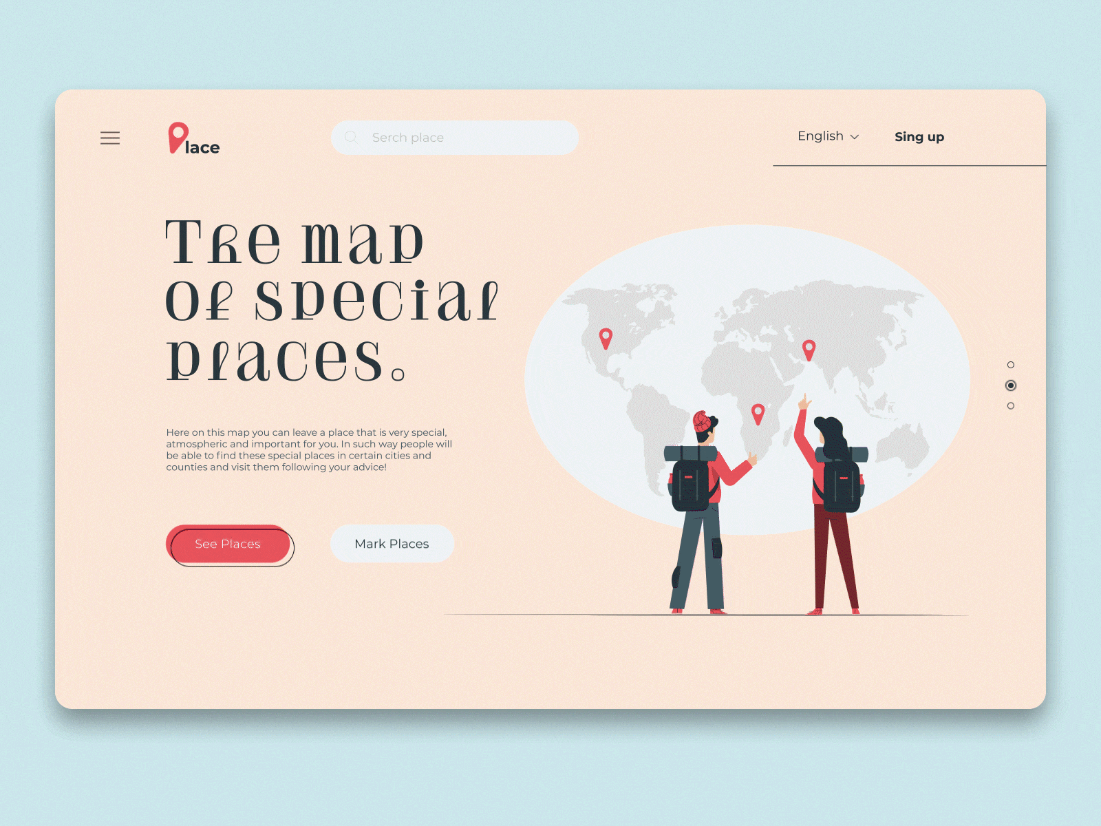 Travels aftereffects animation app atmospheric clean design dribbble hello figma flat graphics icons illustration landing page minimal place start page travel ui uidesign ux web website
