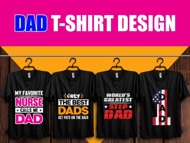 Dad T Shirt Design by Moshin Ali on Dribbble