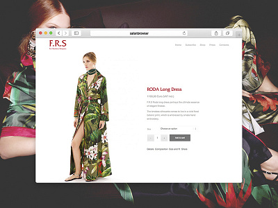 Luxury Fashion Shop Product Page ecommerce elegant fashion luxury minimal modern product ui ui design web design website