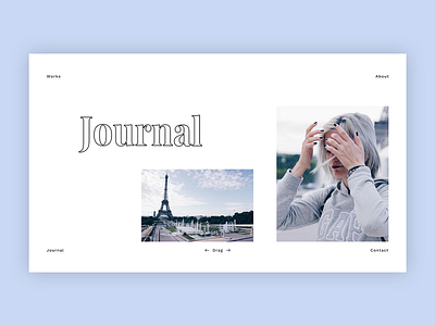 Journal apparel catalogue colorfull elegant fashion minimal modern photo photograhy portfolio ui ui design web design website