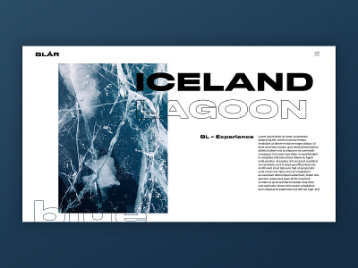 Iceland Concept Layout concept design minimal typogaphy ui design web web design website