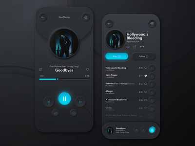 Music Player App - Neumorphism