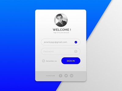 Daily UI challenge #01 — Sign Up concept dailyui flatdesign interface material signup ui