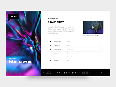 TRACKS - Discover playlists design inspiration dj music player ui playlists ui ux webdesign website