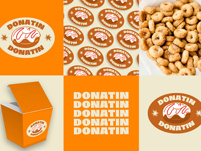 Logo Dessert Donuts Mockup canva design graphic design illustration logo typography vector