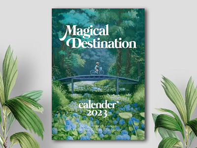 Magical Destination - Calender Mockup 3d adobe anime branding calender design graphic design illustration illustrator layout mockup photoshop typography