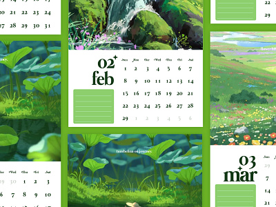 Magical Destination - Calender Layout