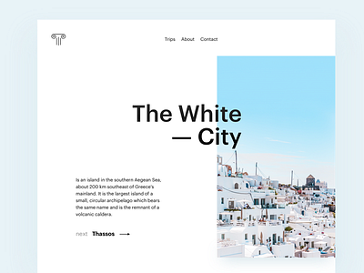 The White City - UI clean minimalist photography site ui ux web