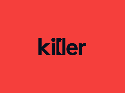 Knife Killer – 11/26 Daily Logo Challenge branding doublealphabetchallenge illustration killer knife logo logotype mark negative red typography