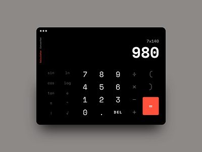 Calculator app calculator clean dailyui design flat graphic design icon interface ios logo minimal mobile sketch tablet type typography ui ux web