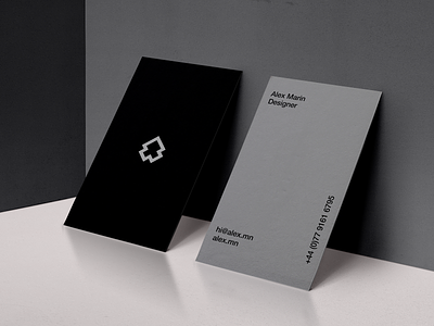 AM Cards business cards clean contact design identity logo minimal mockup stationery stationery design typography