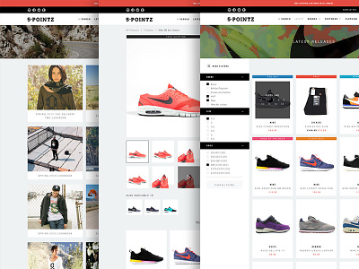 5 Pointz - More! clean ecommerce grid hero homepage layout minimal shop store ui ux whitespace