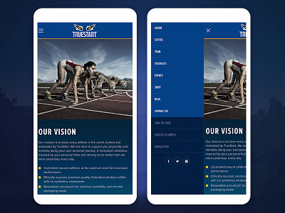 Running with cheetahs.. brand clean coffee illustration minimal mobile navigation sport store ui ux web
