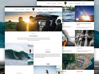 Powerful Water brand clean mobile navigation photography sport store surf ui ux web whitespace