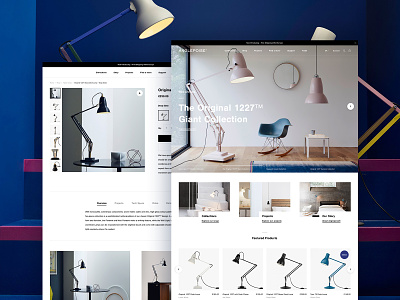 Anglepoise 💡 animation branding clean commerce design hero homepage layout logo magento 2 minimal responsive shopify store typography ui ux web website whitespace