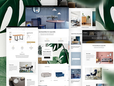 Vênoor animation brand clean commerce furniture homepage icons illustration interior design layout magento 2 minimal responsive shopify plus store ui ux web website whitespace