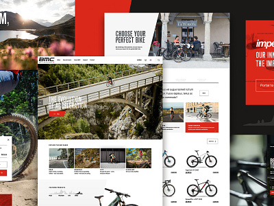 BMC Bikes bike website bmc bikes cycle cycling homepage minimal mountain bike ride road cycling ui ux website website design