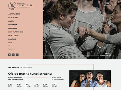 stary teatr art change ciacma color homepage redesign stary theatre